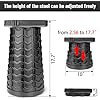 Ultra Strong Collapsible Stool (400lbs Capacity) – Portable, Lightweight & Retractable Folding Seat for Camping, Fishing, Travel & Anywhere Seating