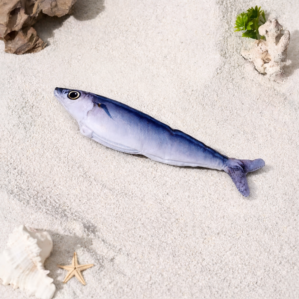 Petgravity Realistic Flopping Fish Cat Toy 3-Pack – Interactive, Rechargeable, Catnip